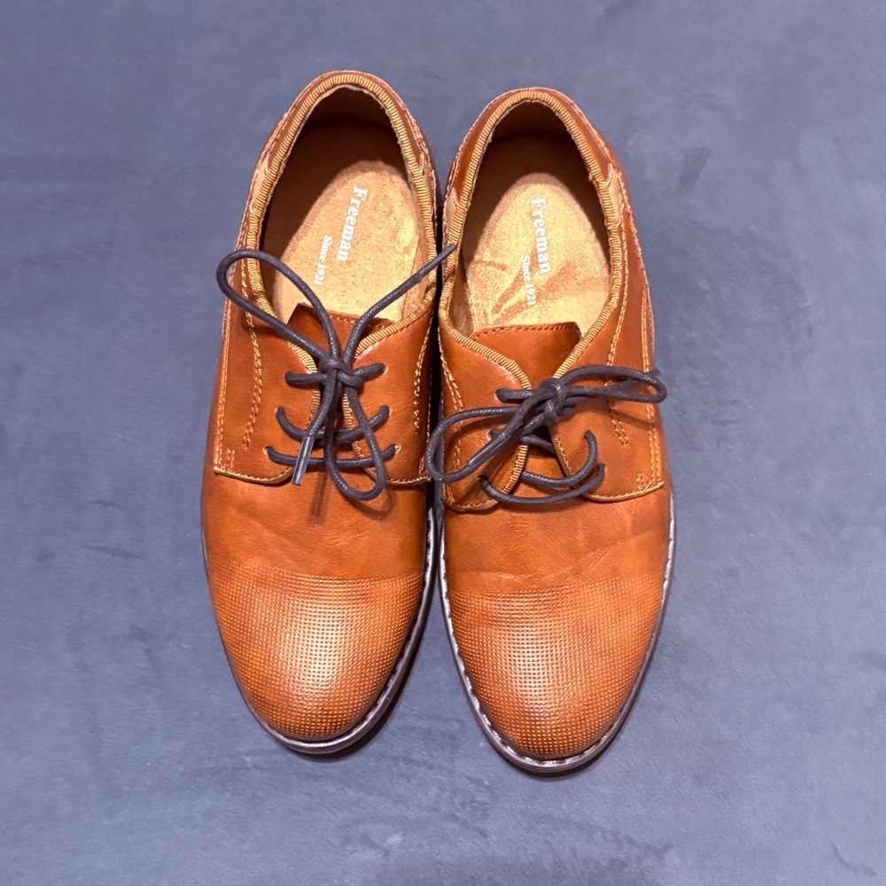 Boys Brown Leather Shoes